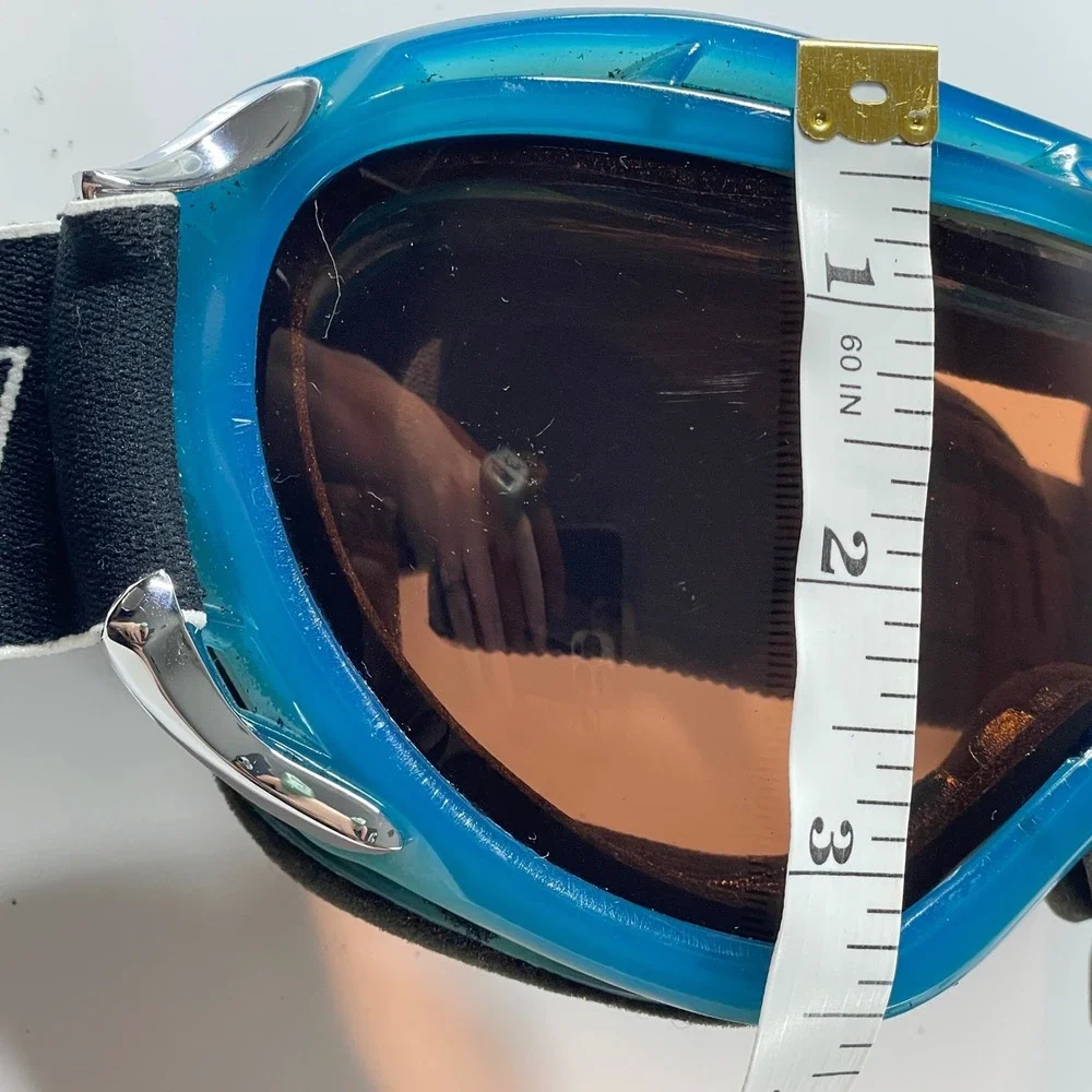 Scott Vintage Ski Goggles Blue Teal Orange Lens *fair condition